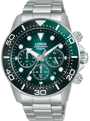 Lorus RT341JX9 herenhorloge Chronograaf | Groen