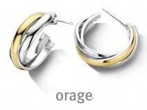 Orage Oorbellen staal O/2114