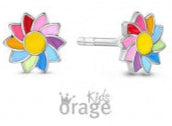 Orage Kids 925 Oorbellen Bloem multicolor O/2914/A