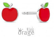Orage Kids 925 Oorbellen Appel rood O/2920/A