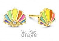 Orage Kids 925 Oorbellen Schelp verguld multicolor O/2933/A