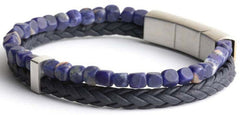 Gemini Armband Double Blue Tijgeroog O33