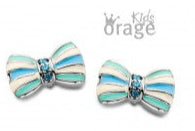 Orage Kids 925 Oorbellen Strik blauw O/3581/A