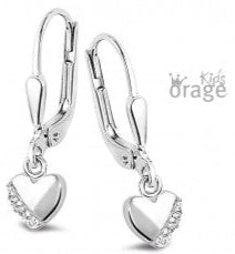 Orage Kids 925 Oorbellen Hart O/4807/A