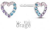 Orage Kids 925 Oorbellen Hart multicolour O/4956/A