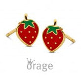 Orage Kids 925 Oorbellen aardbei verguld geel goud O/6591