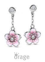 Orage Kids 925 Oorbellen Bloem roze O/6593/A