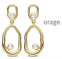 Orage Silver 925 Oorbellen met zoetwaterparel O/6719