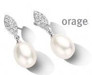 Orage Silver 925 Oorbellen met zoetwaterparel O/6827/A