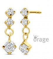 Orage Kids 925 Oorbellen verguld geel goud O/6907/A