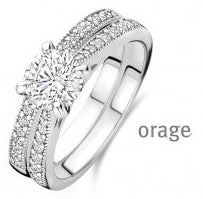 Orage Silver 925 Duo Ring R/6549/A