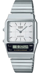Casio AQ-800E-7AEF Horloge | Vintage Collection | Duo Display | Zilverkleurig galerij