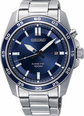 SKA783P1 | Seiko Kinetic | horloge met blauwe wijzerplaat
