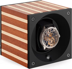 Swiss Kubik Masterbox Watchwinder | Yacht Veneer Hout SK01.BYV001